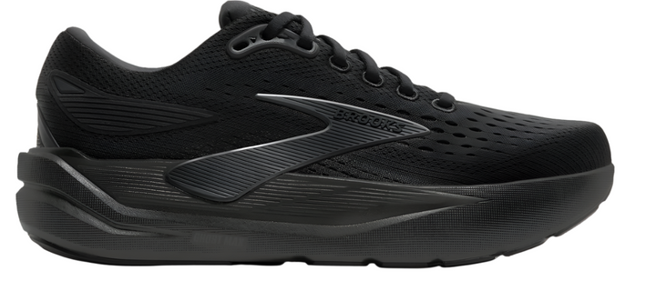 Brooks Mens Ghost Max 3 Extra Wide - 4E Width - Black/Black/Ebony - Neutral - AW25