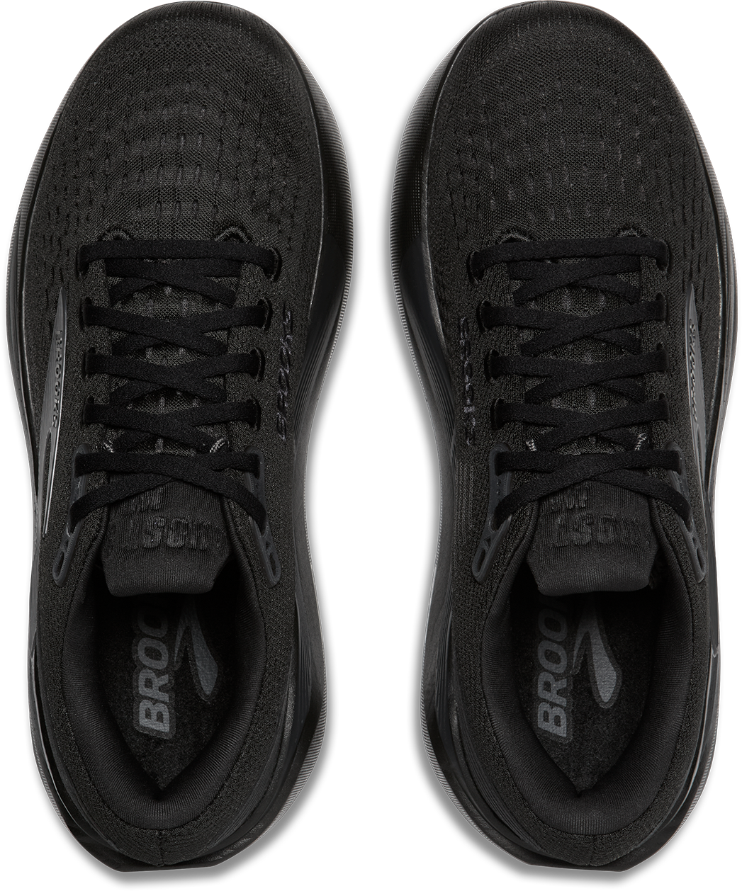 Brooks Mens Ghost Max 3 Extra Wide - 4E Width - Black/Black/Ebony - Neutral - AW25