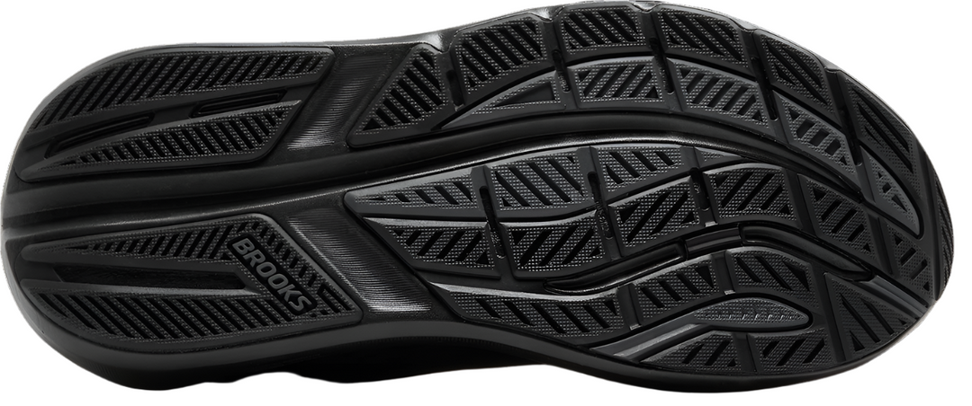 Brooks Mens Ghost Max 3 Extra Wide - 4E Width - Black/Black/Ebony - Neutral - AW25