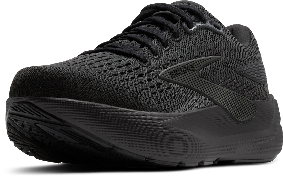 Brooks Mens Ghost Max 3 Extra Wide - 4E Width - Black/Black/Ebony - Neutral - AW25