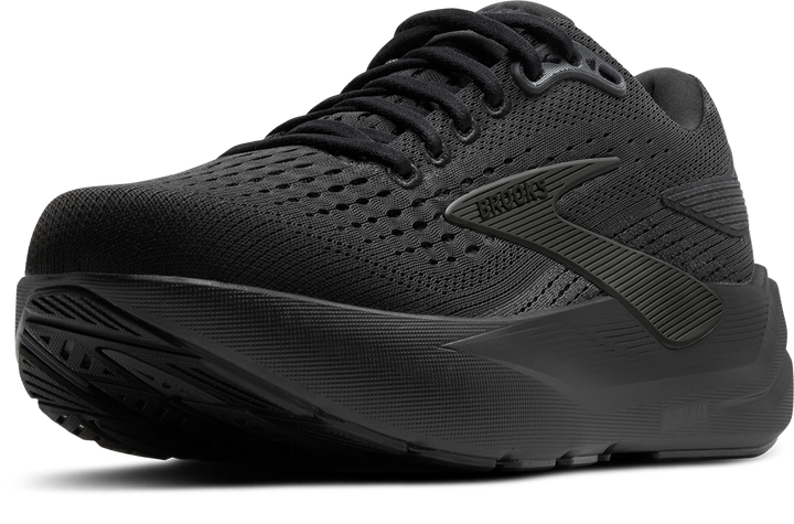 Brooks Mens Ghost Max 3 Extra Wide - 4E Width - Black/Black/Ebony - Neutral - AW25