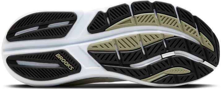 Brooks Mens Ghost Max 3 Wide - 2E Width - Bright White/Tea/Black - Neutral - AW25