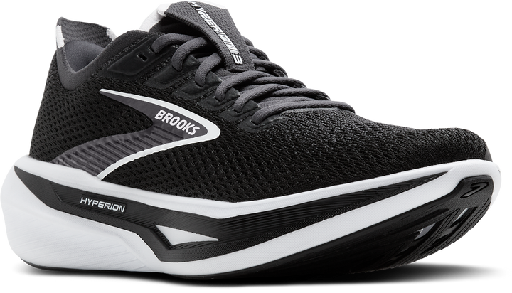 Brooks Mens Hyperion 3 - Black/Grey/White - Neutral - AW25