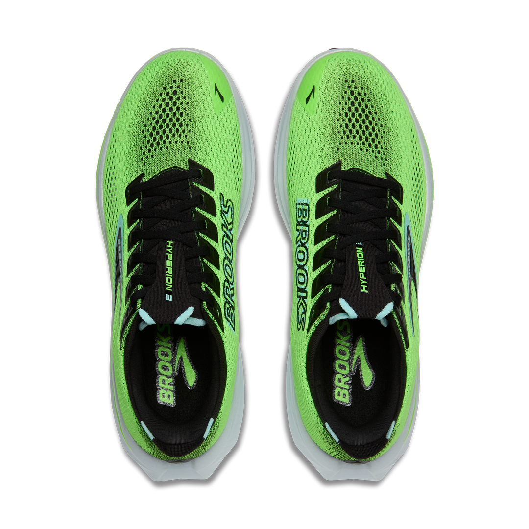 Brooks Mens Hyperion 3 - Green Gecko/Black/Blue - Neutral - SS26