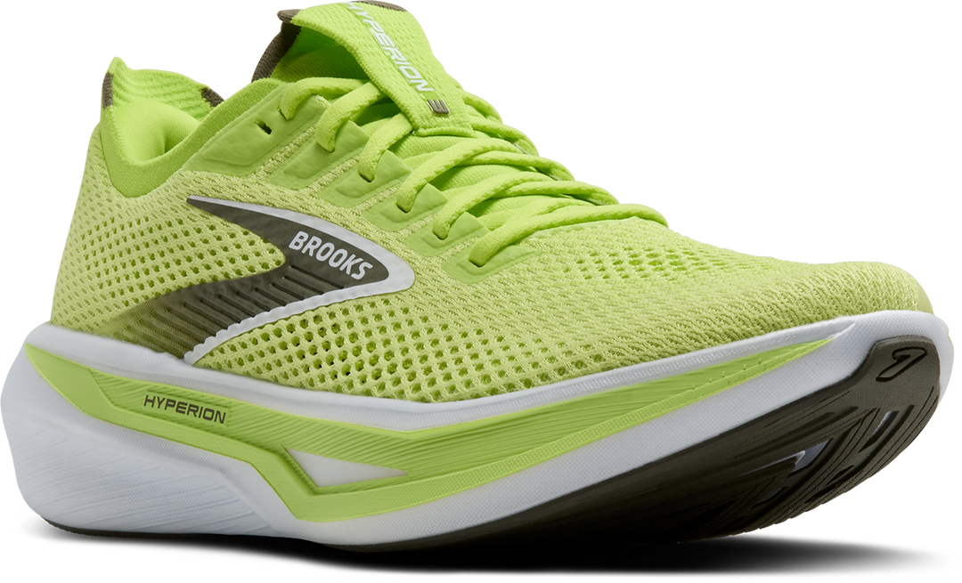Brooks Mens Hyperion 3 - Sunny Lime/Olive/White - Neutral - AW25