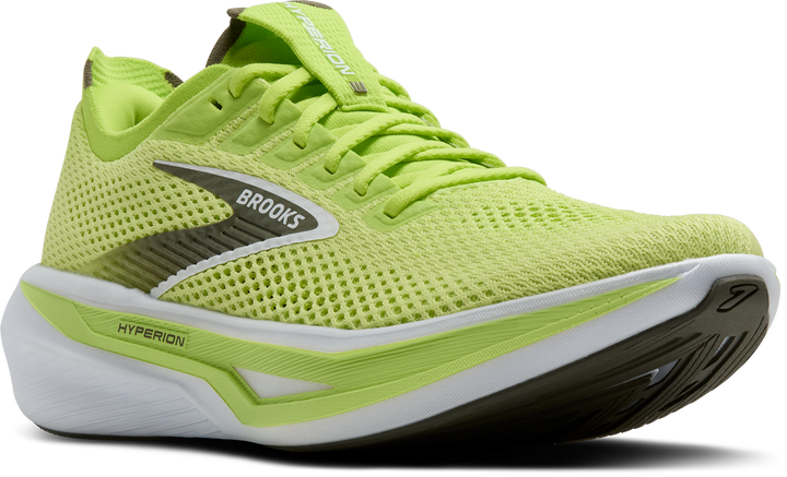 Brooks Mens Hyperion 3 - Sunny Lime/Olive/White - Neutral - AW25