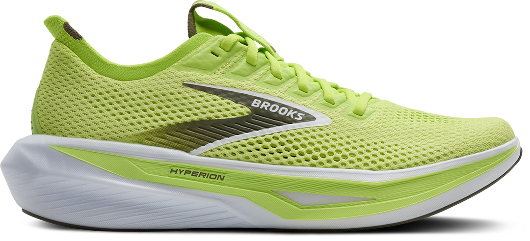 Brooks Mens Hyperion 3 - Sunny Lime/Olive/White - Neutral - AW25