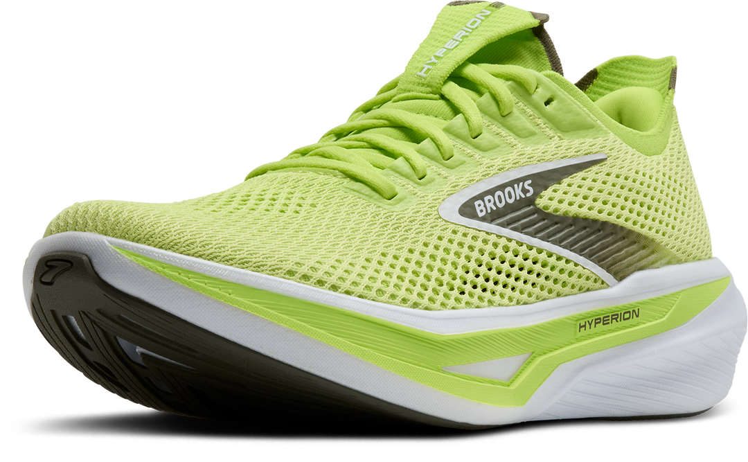 Brooks Mens Hyperion 3 - Sunny Lime/Olive/White - Neutral - AW25