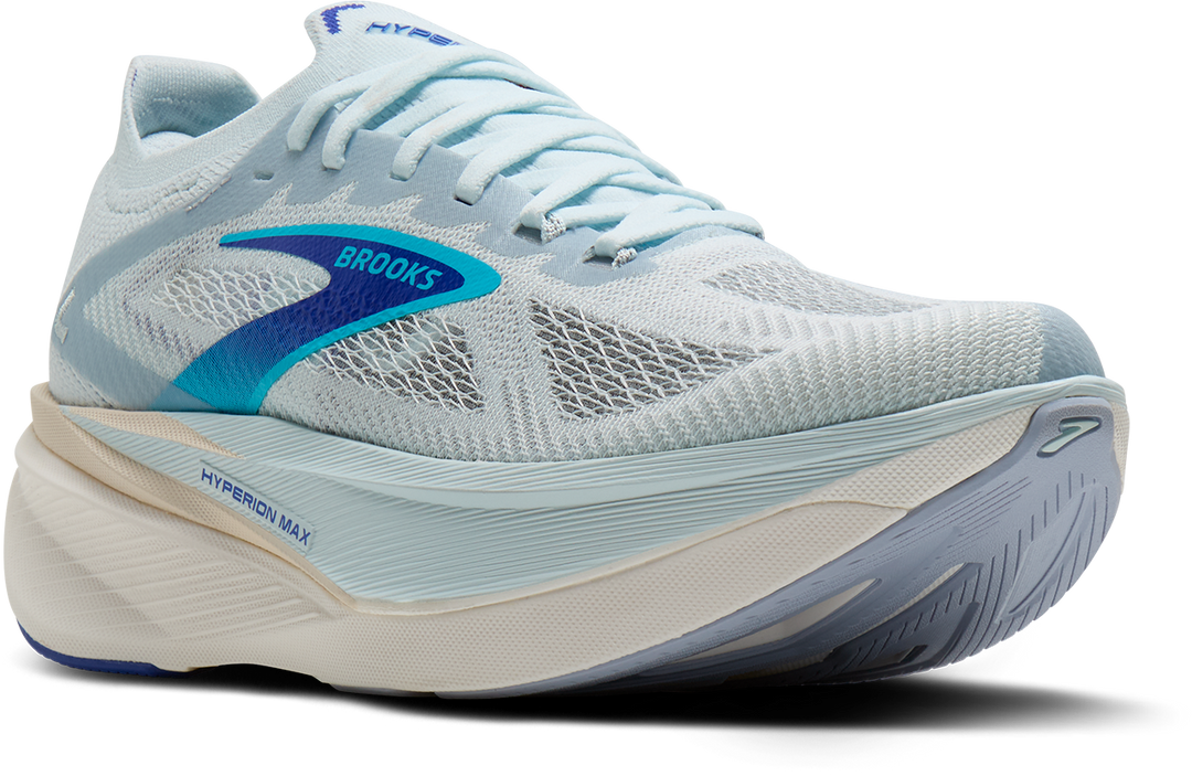 Brooks Mens Hyperion Max 3 - Ice/Blue/Fiery Red - Neutral - SS26