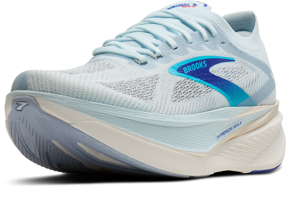 Brooks Mens Hyperion Max 3 - Ice/Blue/Fiery Red - Neutral - SS26