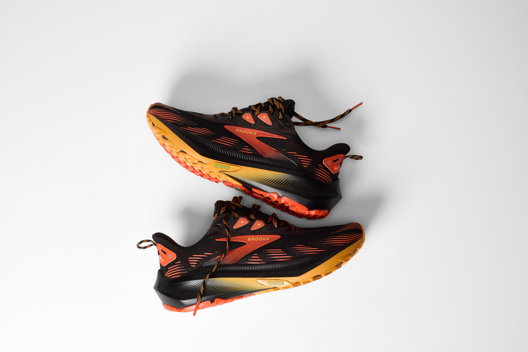 Brooks Mens Ghost Trail - Black/Red/Orange - Trail - AW26