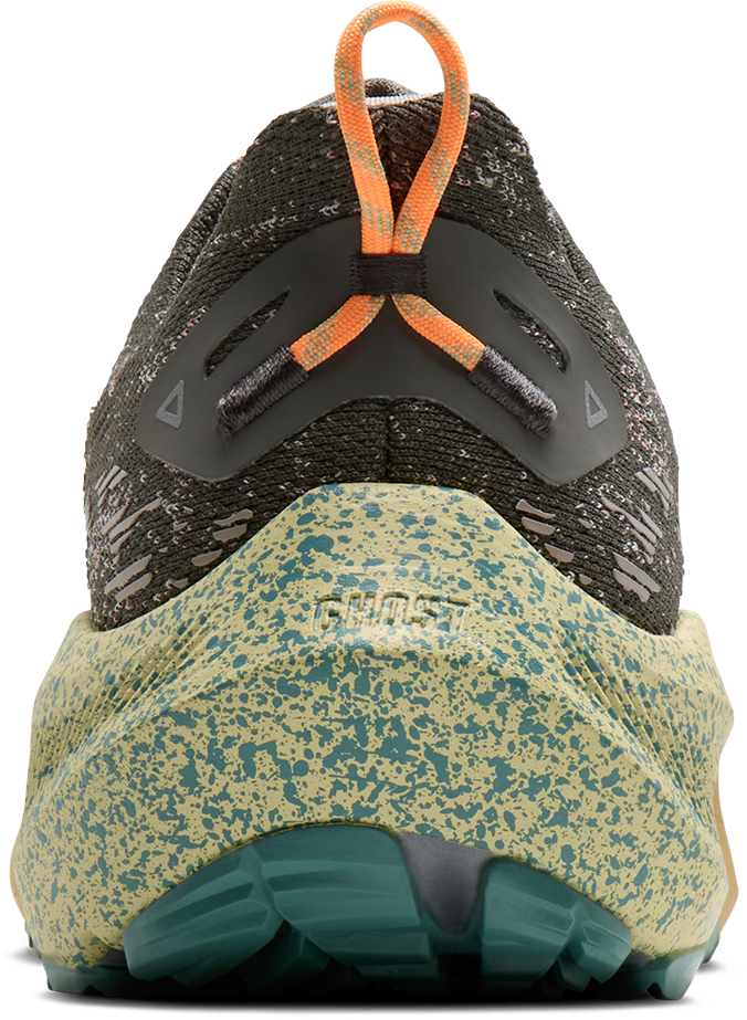 Brooks Mens Ghost Trail - Grey/Orange/Golden Mist - Trail - AW26