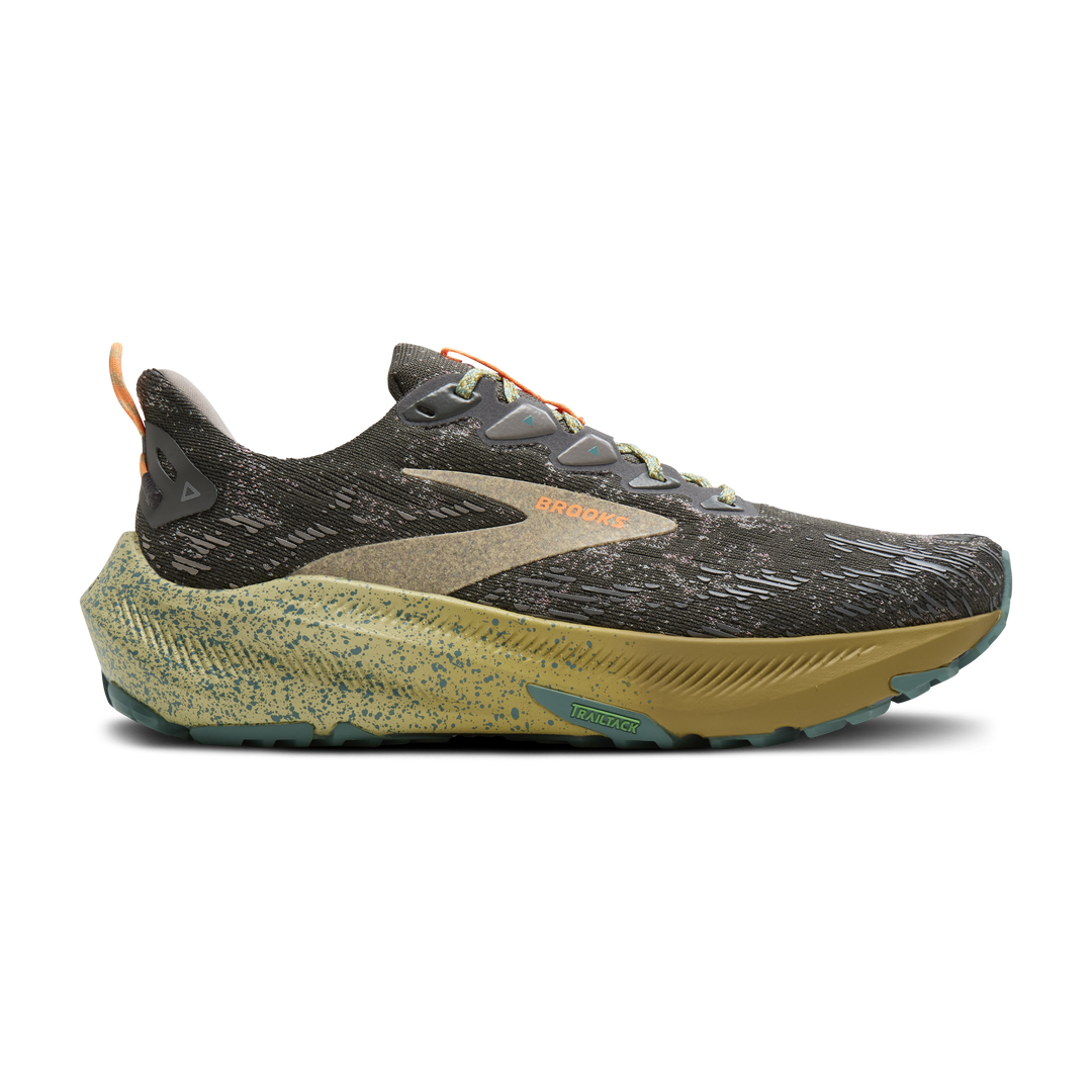 Brooks Mens Ghost Trail - Grey/Orange/Golden Mist - Trail - AW26