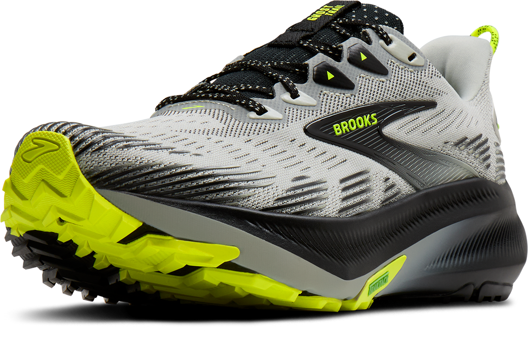 Brooks Mens Ghost Trail - Grey/Black/Nightlife - Trail - AW26