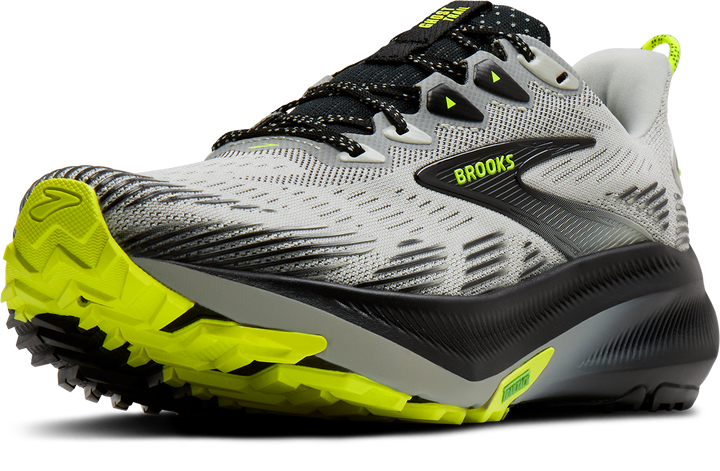 Brooks Mens Ghost Trail - Grey/Black/Nightlife - Trail - AW26