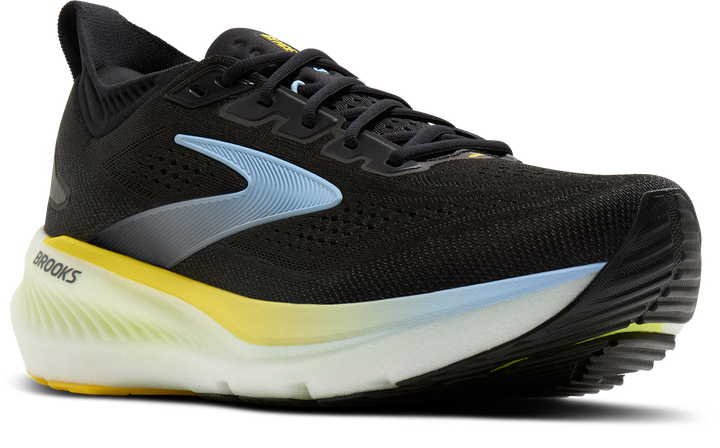 Brooks Mens Glycerin 23 - Black/Cyber Yellow/Nightlife - Neutral - AW26
