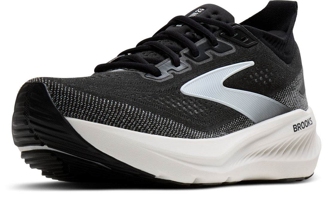 Brooks Mens Glycerin 23 - Black/Grey/White - Neutral - SS26