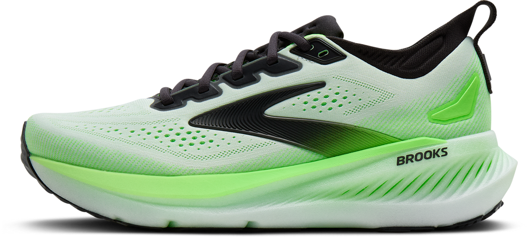Brooks Mens Glycerin 23 - White/Phantom/Green Gecko - Neutral - SS26