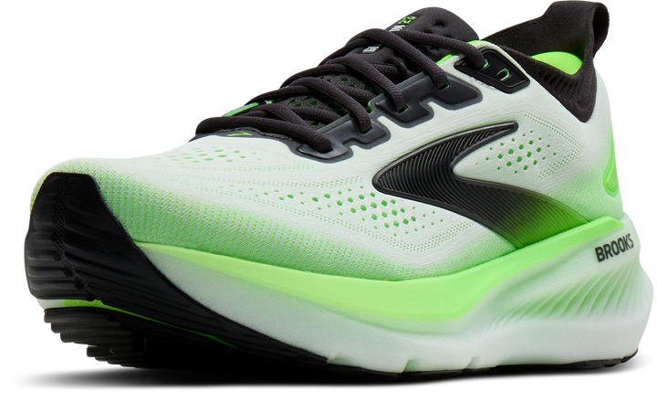 Brooks Mens Glycerin 23 - White/Phantom/Green Gecko - Neutral - SS26