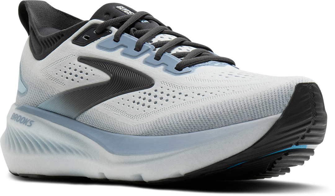Brooks Mens Glycerin 23 - White/Rain/Baltic Sea - Neutral - AW26
