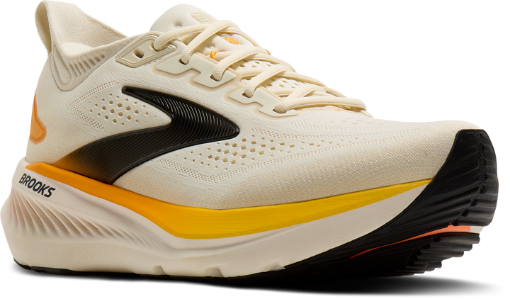 Brooks Mens Glycerin 23 - Arctic Wolf/Angora/Orange - Neutral - AW26