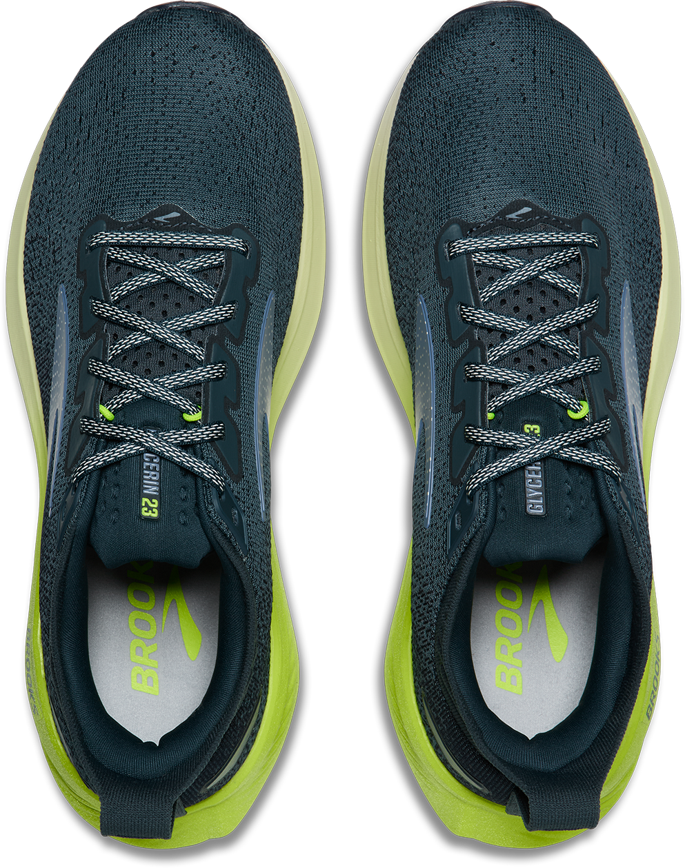 Brooks Mens Glycerin 23 - Sea/White/Nightlife - Neutral - AW26