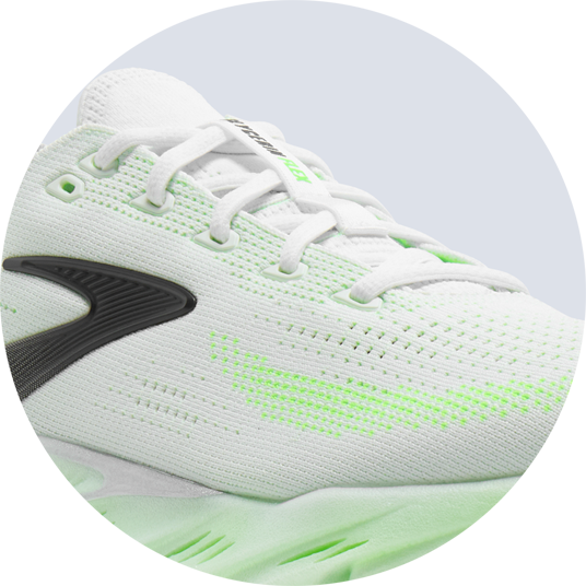 Brooks Herren Glycerin Flex – Weiß/Grüner Gecko/Phantom – SS26