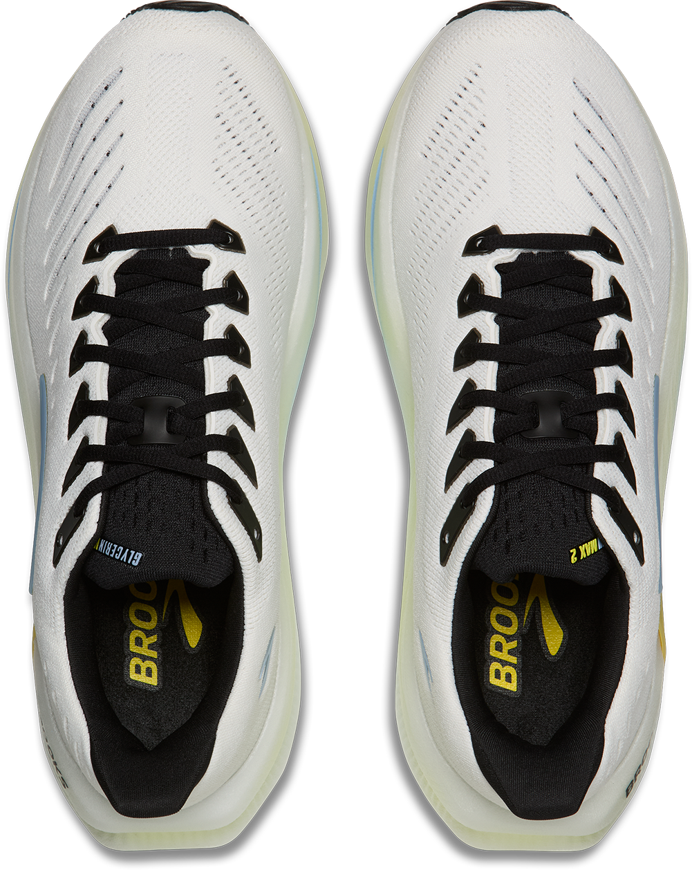 Brooks Mens Glycerin Max 2 - Bright White/Black/Nightlife - Neutral - AW26
