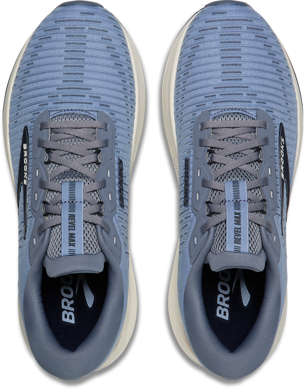 Brooks Mens Revel Max - Rain Washed/Grey/Navy - Neutral - AW26