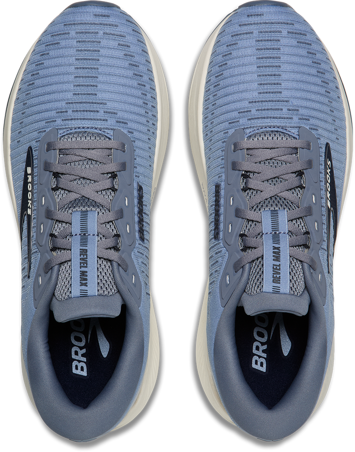 Brooks Mens Revel Max - Rain Washed/Grey/Navy - Neutral - AW26