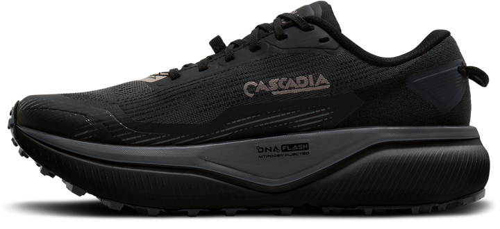 Brooks Mens Cascadia 20 GTX - Black/Ebony/Nocturnal - Trail - AW26
