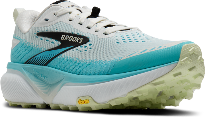 Brooks Mens Cascadia 20 - White/Blue/Black - Trail - AW26