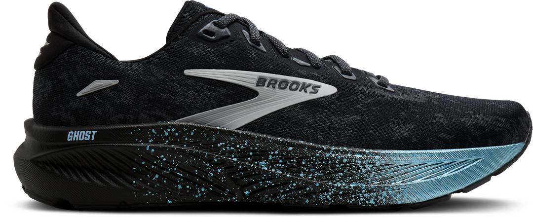 Brooks Mens Ghost 18 - Black/Graphite/Grey - Neutral - SS27