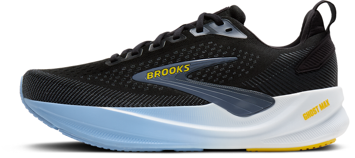 Brooks Mens Ghost Max 4 - Black/Folkstone/Open Air - Neutral - AW26