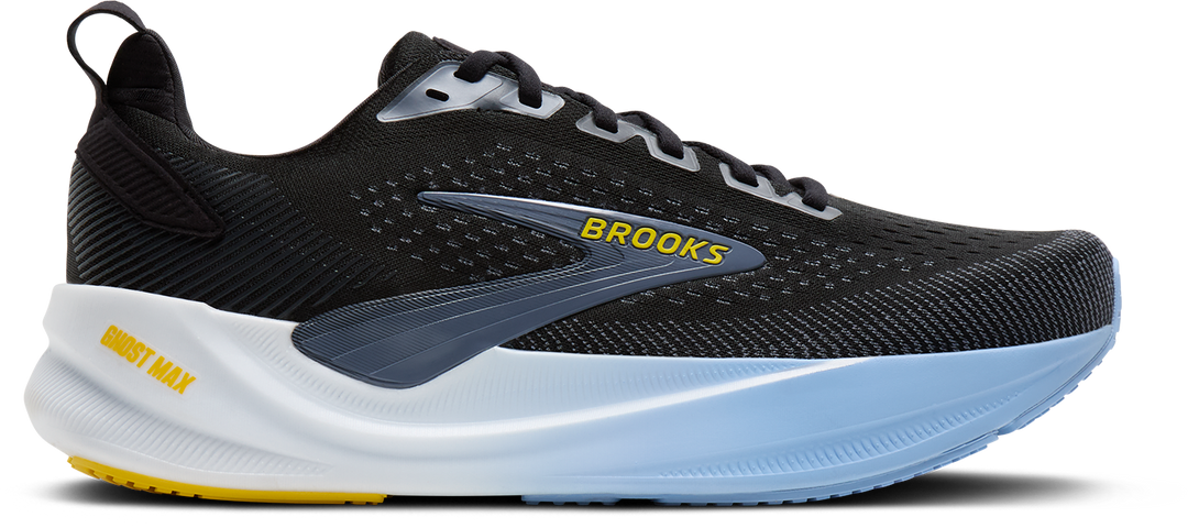Brooks Mens Ghost Max 4 - Black/Folkstone/Open Air - Neutral - AW26