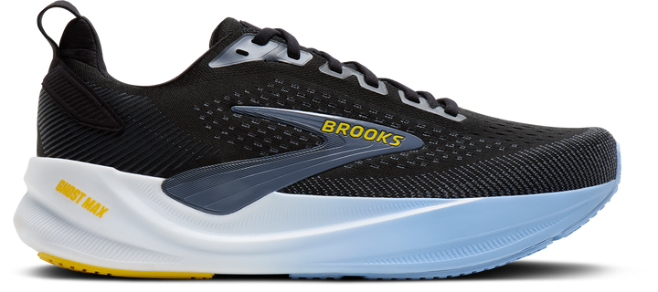 Brooks Mens Ghost Max 4 - Black/Folkstone/Open Air - Neutral - AW26