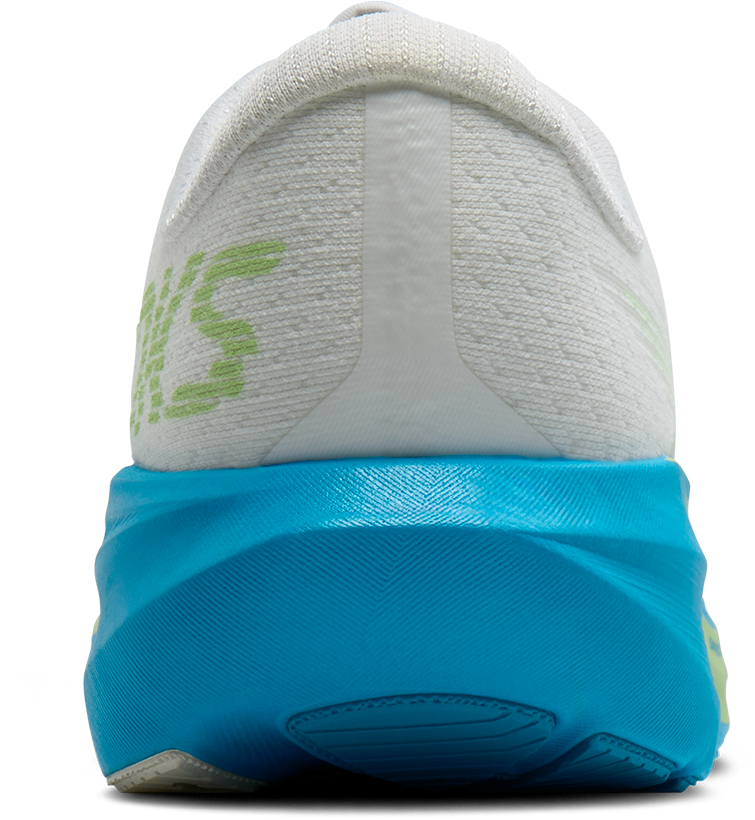 Brooks Mens Ghost Amp - White/Blue/Paradise Green - Neutral - AW26