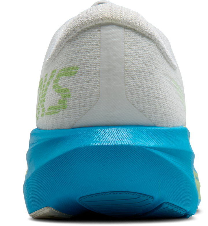 Brooks Mens Ghost Amp - White/Blue/Paradise Green - Neutral - AW26