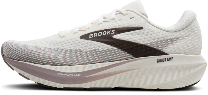 Brooks Mens Ghost Amp - Coconut/Purple Dove/Raisin - Neutral - AW26