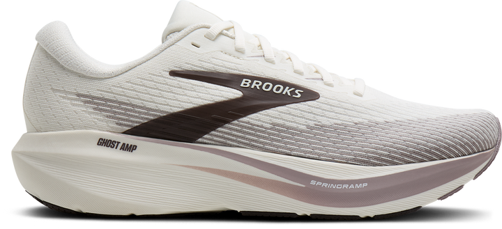 Brooks Mens Ghost Amp - Coconut/Purple Dove/Raisin - Neutral - AW26
