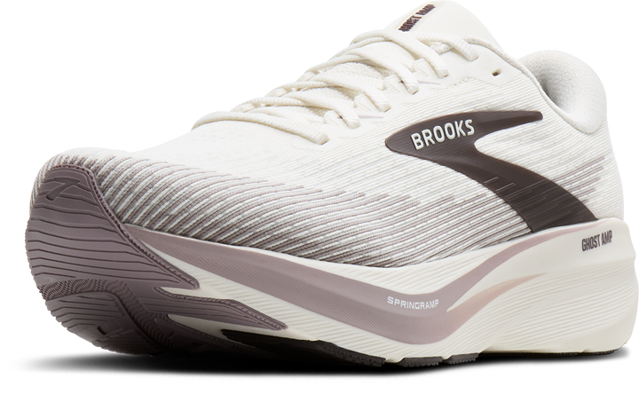 Brooks Mens Ghost Amp - Coconut/Purple Dove/Raisin - Neutral - AW26