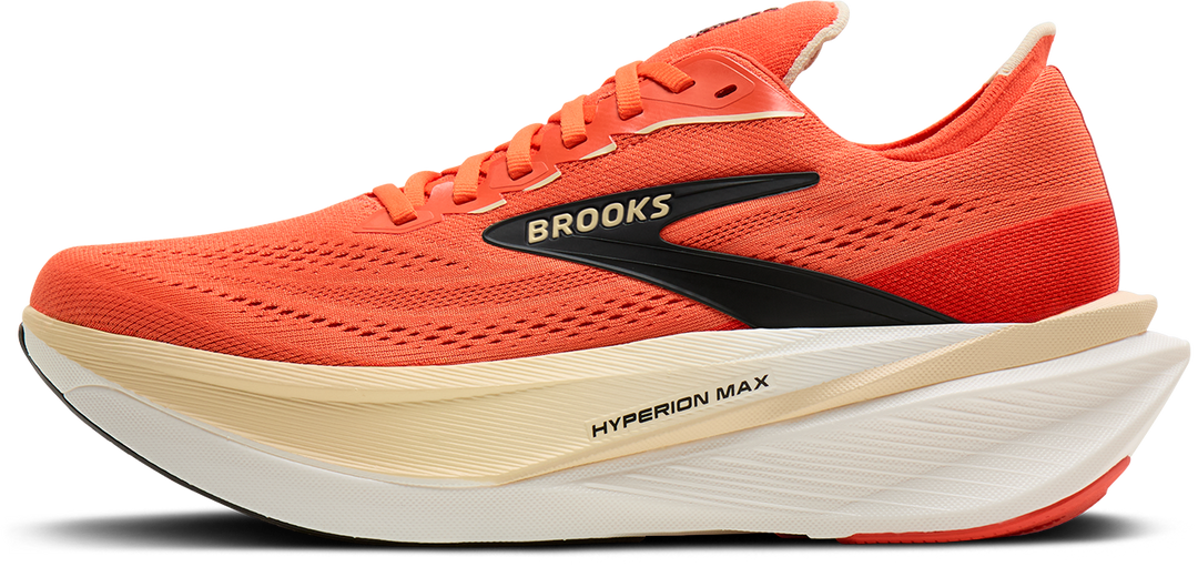Brooks Mens Hyperion Max 4 - Tigerlilly/Wood Ash/Black - Neutral - AW26