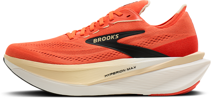 Brooks Mens Hyperion Max 4 - Tigerlilly/Wood Ash/Black - Neutral - AW26
