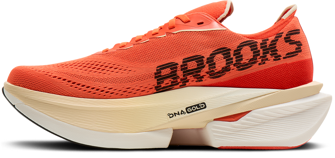 Brooks Mens Hyperion Max 4 - Tigerlilly/Wood Ash/Black - Neutral - AW26