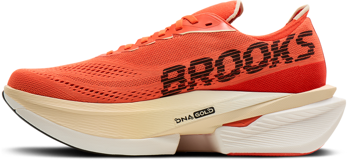Brooks Mens Hyperion Max 4 - Tigerlilly/Wood Ash/Black - Neutral - AW26
