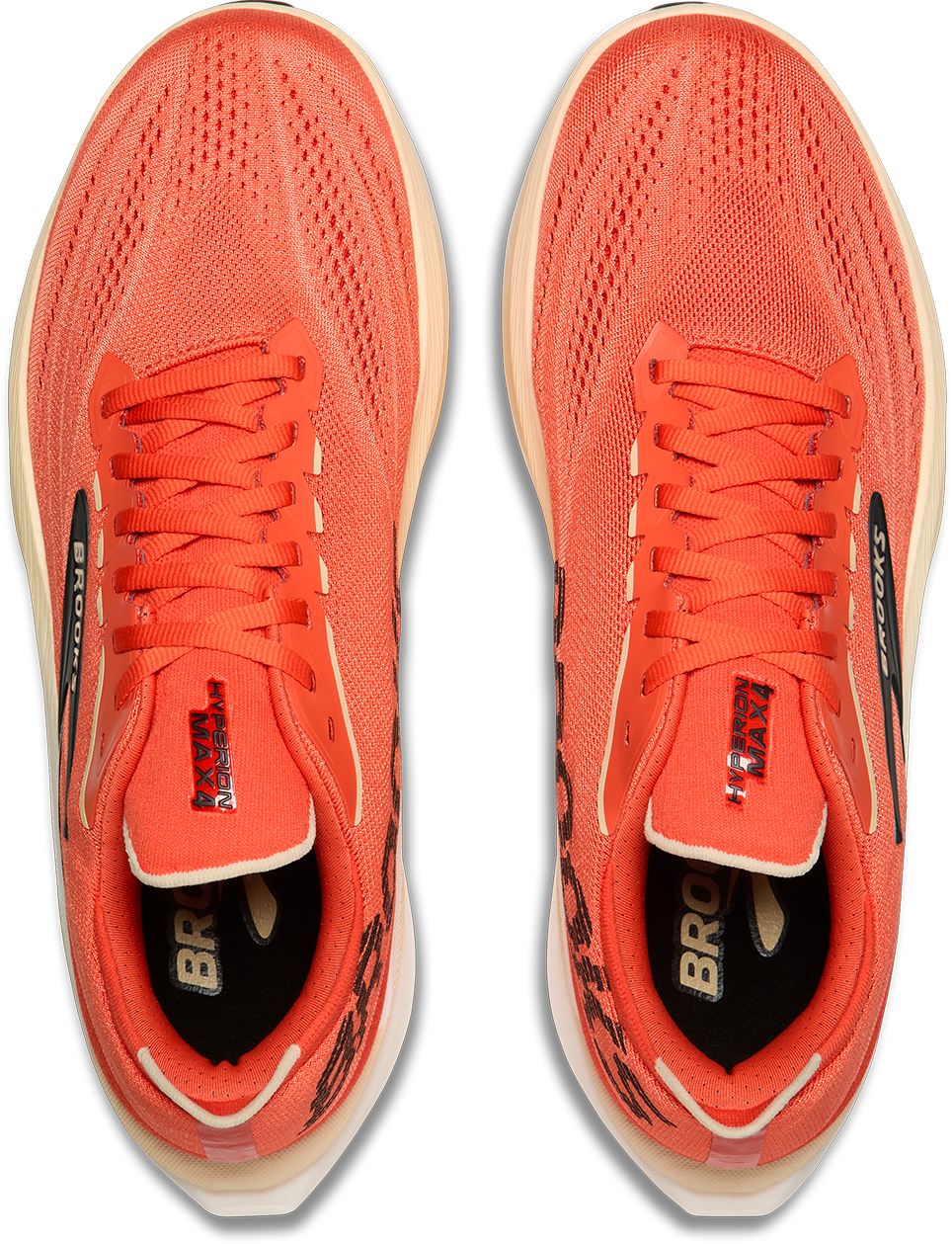 Brooks Mens Hyperion Max 4 - Tigerlilly/Wood Ash/Black - Neutral - AW26