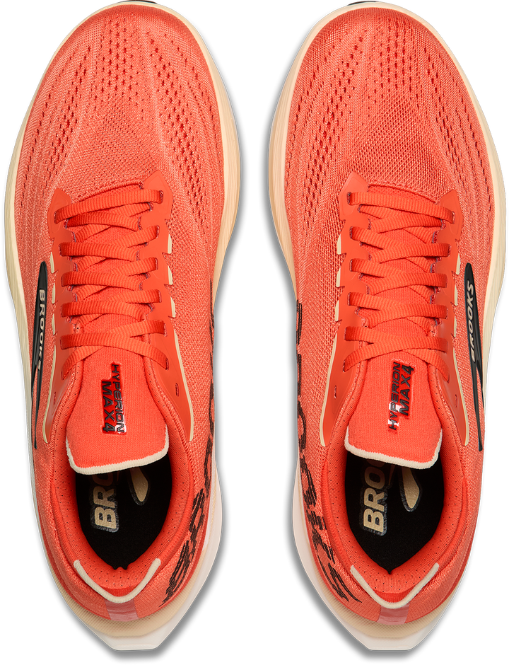 Brooks Mens Hyperion Max 4 - Tigerlilly/Wood Ash/Black - Neutral - AW26