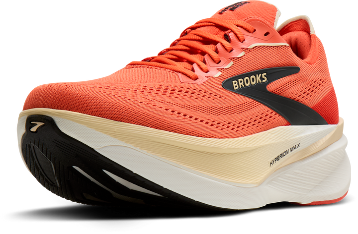 Brooks Mens Hyperion Max 4 - Tigerlilly/Wood Ash/Black - Neutral - AW26