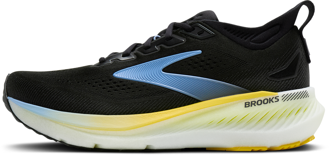 Brooks Mens Glycerin GTS 23 - Black/Cyber Yellow/Nightlife - Stability - AW26