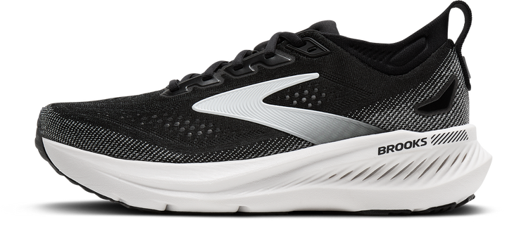 Brooks Mens Glycerin GTS 23 Wide - 2E Width - Black/Grey/White - Stability - SS26